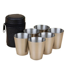 Load image into Gallery viewer, 4/6Pcs/Set Travel Outdoor Practical Stainless Steel Cups