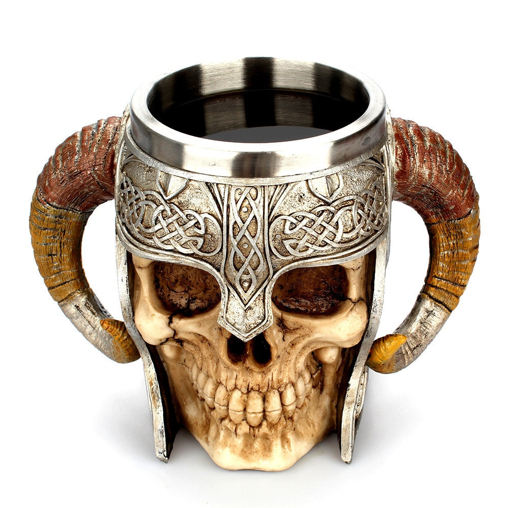 Warrior Viking Skull Mug